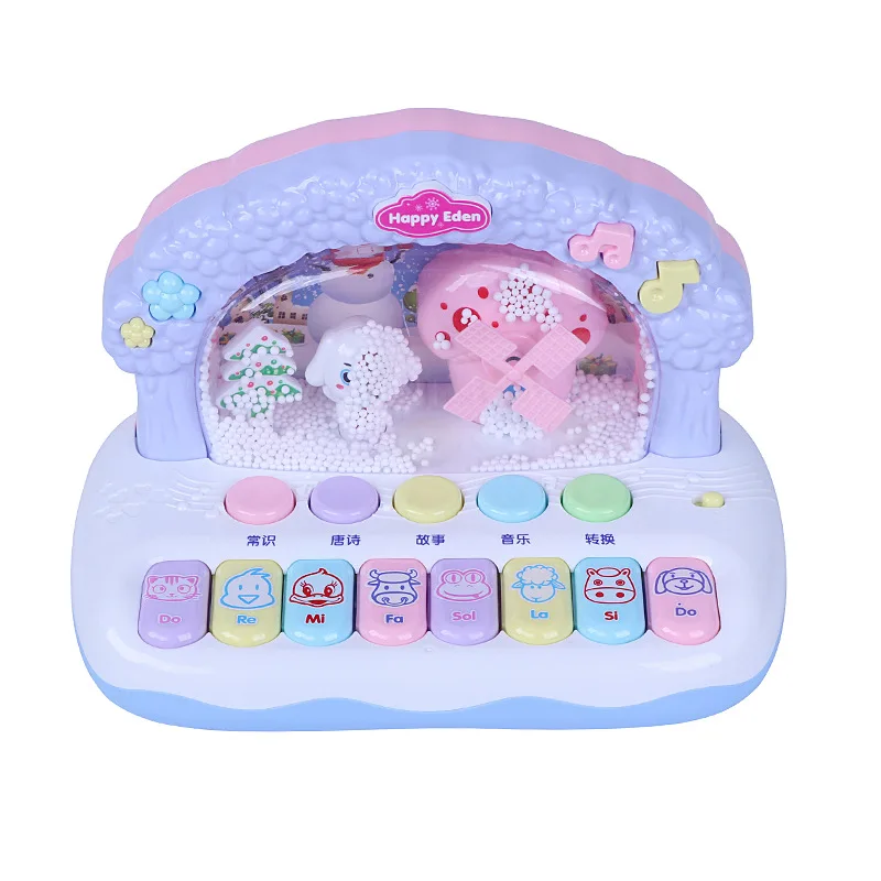 

Dreamy Snow Music Piano Early Childhood Piano Electric Windmill Baby ENLIGHTEN Educational Instrument Multi-functional Story Mac
