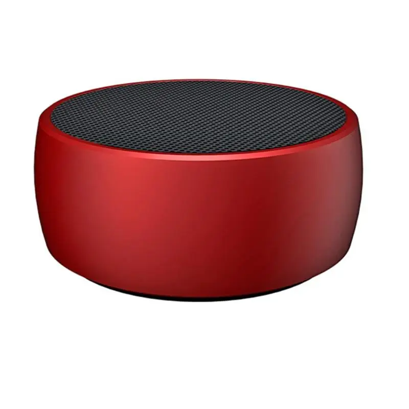 X1 беспроводной Bluetooth динамик колонки с супербасами портативный металлический сабвуфер громкий динамик открытый AUX TF микрофон аудио кабель FM Play - Цвет: Red