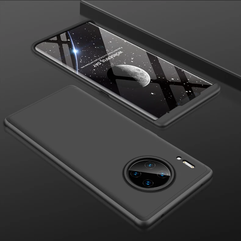Для huawei mate 30Pro 5G 360 Полный ТПУ силиконовый чехол для huawei mate 30 Pro чехол матовый армированный гибридный защитный чехол для задней панели телефона