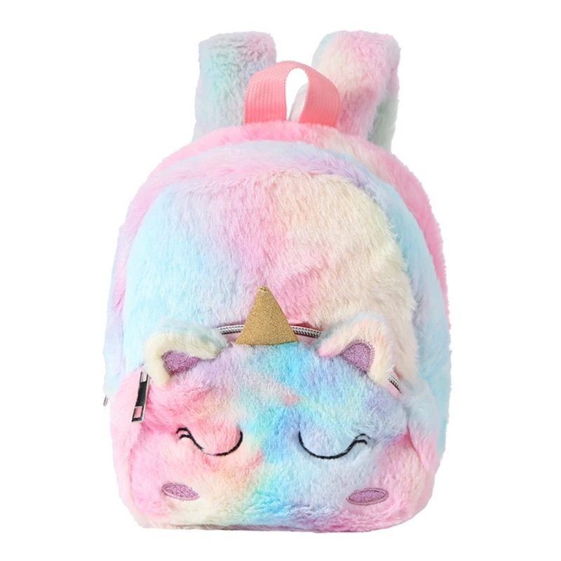 Under One Sky Kid's Mini Critter Faux Fur Unicorn Backpack