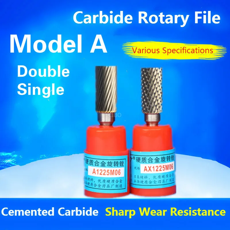 

1pcs Model A shank diameter 6mm Tungsten Carbide Rotary File Milling Cutter Rotary Tool File
