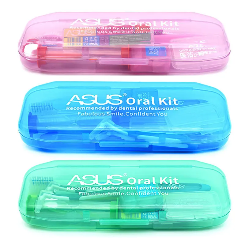 

2019 HOT Orthodontic Care Kit Orthdontic Teeth Whitening Kit Orthodontic Toothbrush Inter-dental Brush Dental Floss Mouth Mirror