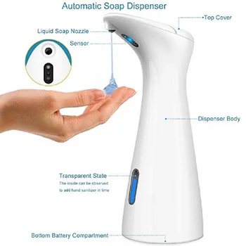 

Non-contact intelligent automatic bathroom infrared sensor soap dispenser, suitable for kitchen automatic soap dispenser