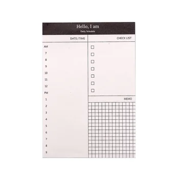 

Check List Simple Memo Pad School Schedule Business Small Message Notebook Office Stationery Daily Planner Gift