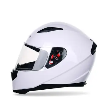 

Motorcycle Helmet Full Face Street Bike Helmet With Neck Scarf Safety Helmet For All Seasons Scooter Motorbike Moto Bike Helmet