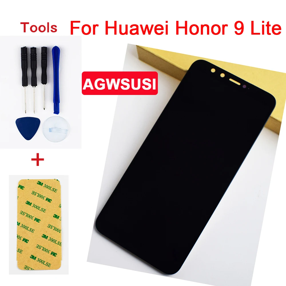 Скидка Оригинальный ЖК дисплей для huawei Honor 9 Lite LLD L31 L22A AL10 TL10 ЖК дисплей Панель Honor 9 Lite ЖК кодирующий преобразователь сенсорного экрана в сборе
