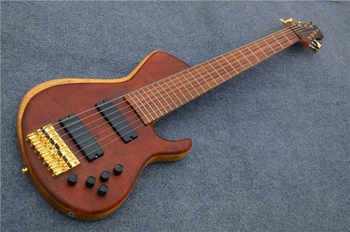 

China guitars custom shop 7 strings bass electric gold bass hardware for sale