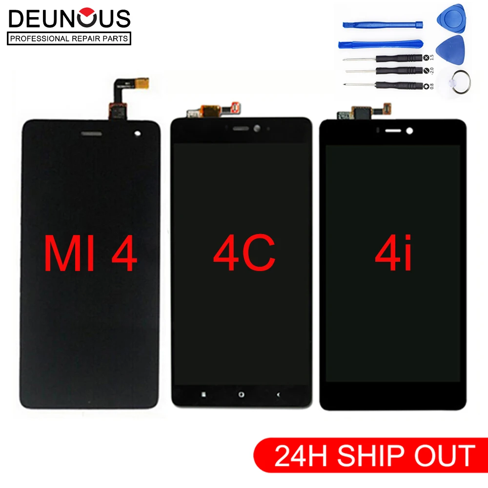 

New 5 Display For XIAOMI Mi4 LCD Touch Screen with Frame for Xiaomi Mi4C LCD Display Mi 4 4C 4i Mi4i LCD Replacement