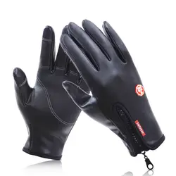 Зимние мужские перчатки Водонепроницаемый на открытом воздухе флисовые перчатки для катания на лыжах, сноуборда для охоты и лыжных