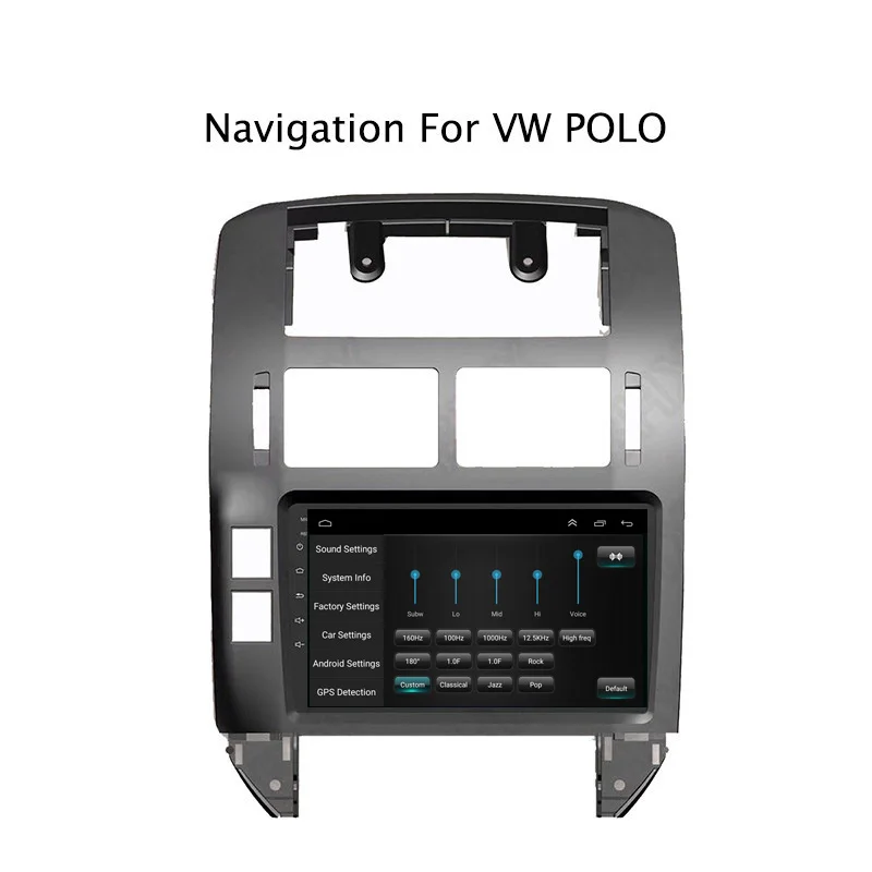 Perfect 9Inch Android 8.1 Car DVD GPS Navigation Player For VW Polo 2004-2010 4G LTE with SIM Card Slot 2DIN Car Radio Stereo 4