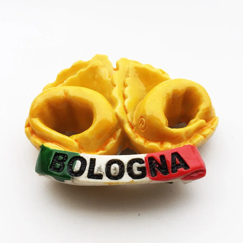 Bologna Italy Fridge Magnet Creative Travel Commemorate Crafts 3D Ornaments Resin Material Refrigerator Stickers magnetic fridge magnets magnetic sticker magnetic fridge stickers