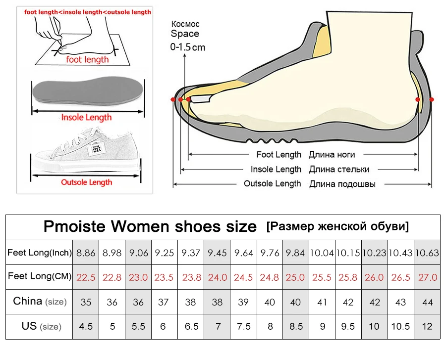 size 35 in cm shoes