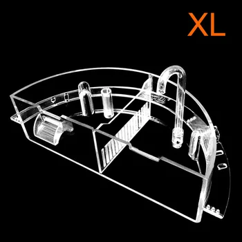 

Clear Tool Round Fish Tank Aquatic External Hanging Water Purifier Pet Supplies 3 In 1 Increase Oxygen Aquarium Filter Box