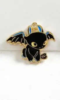 

New Cartoon 20pcs Dragon Metal Charm Pendants DIY Jewelry Making b-12