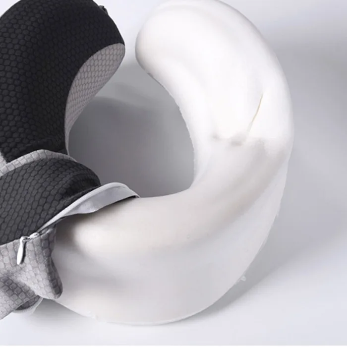 Portable Adjustable U Shape Pillow Slow Rebound Memory Foam Office Travel Car Nap Neck Pillow TB Sale