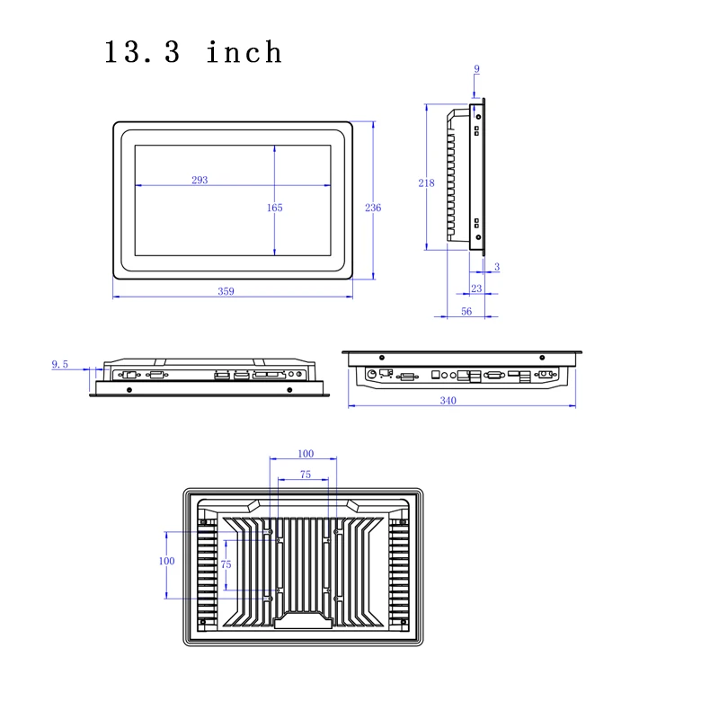 Transform Your Workspace! Enclosed Industrial Computer with 13.3-15.6 Inch Touch Screen, All-in-One Core I3-3217U Mini Tablet PC for Ultimate Efficiency. Description Image.This Product Can Be Found With The Tag Names Barebone Mini PC, Computer Office, Tablet