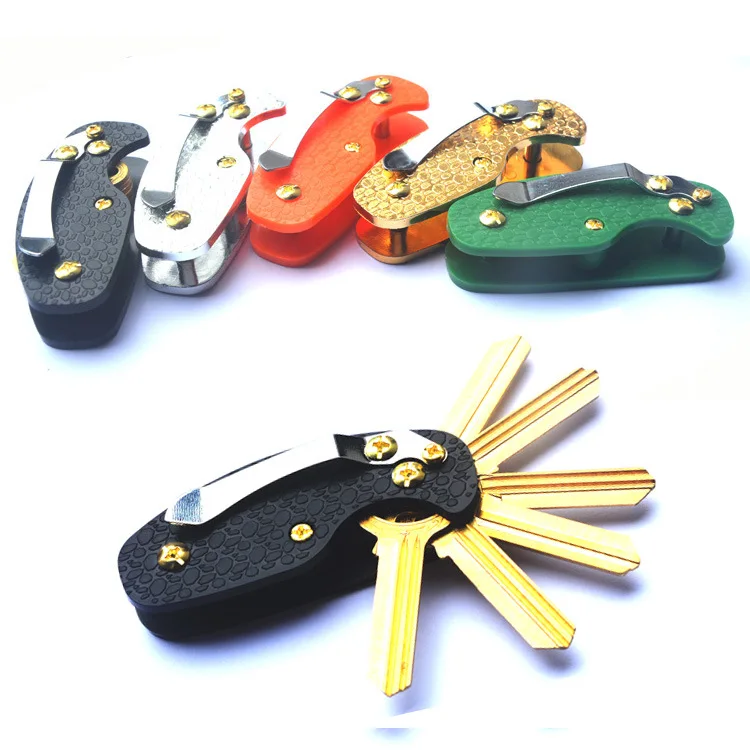 

Outdoor EDC Equipment Single Open Lightweight Version Key Holder with Back Splint Key Accessories DIY Storage Lightly Armed Vers