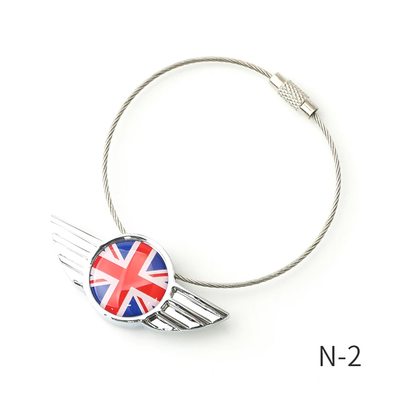 Украшение Брелок для MINI COOPER S F54 F55 F56 F57 F60 R55 R56 R57 R58 R59 R60 R61 брелок для ключей аксессуары для стайлинга ключей орнамент - Название цвета: N-2