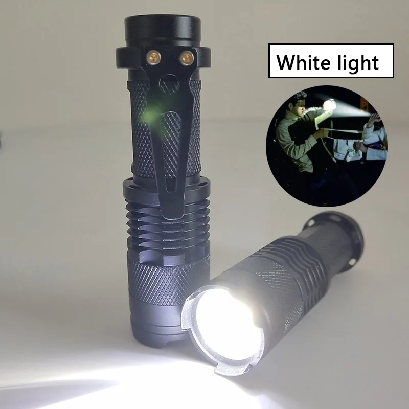 flashtorch mini UV Light Mini Penlight Q5 LED Flashlight Torch Waterproof 3 Modes Zoomable Adjustable Focus Lantern Portable Bulbs Litwod SK68 powerful rechargeable torch Flashlights