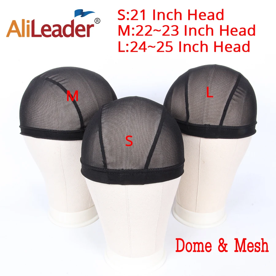 Adjustable Wig Caps For DIY Wig S/L/XL Base Cap Black Weaving Tools Cap Lace Caps Weave Alileader wig caps