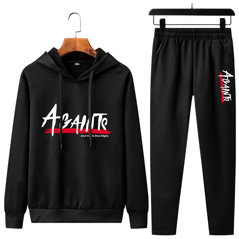

Spring, Autumn And Winter New Style Men's Casual Hooded Set, Fashion Street, Korean-style MEN'S Sport Suit