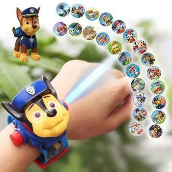 

Paw Patrol Juguete 3D Projection Cartoon Watch Patrulla Canina Action Figures Kids Toys for Children's Birthday Gifts