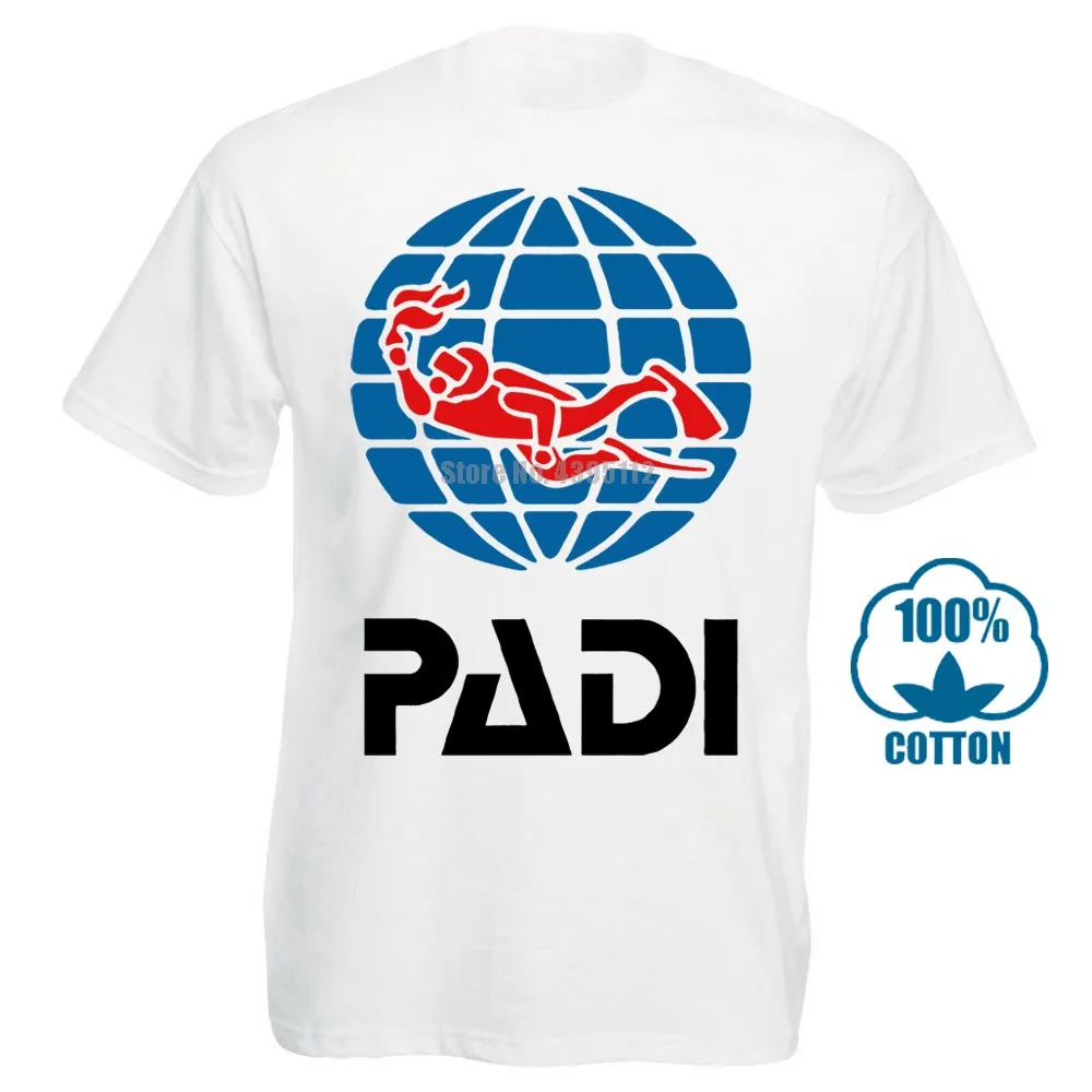 Scuba Driver Padi футболка Хлопковая мужская Новая женская летняя 010322|Футболки| |