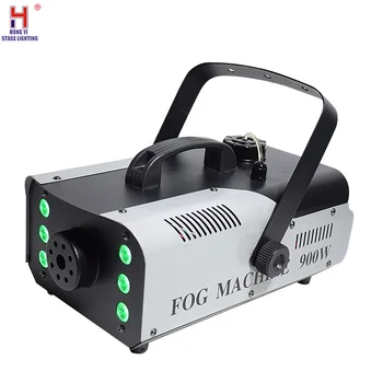

Disco colorful 900w fog machine remote fogger ejector of high quality for dj Christmas party stage moving head light fog machine