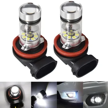 

New NEW 2x H8 H9 H11 H16 6000K White 100W for LED Headlight Bulbs Kit Fog Light DRL