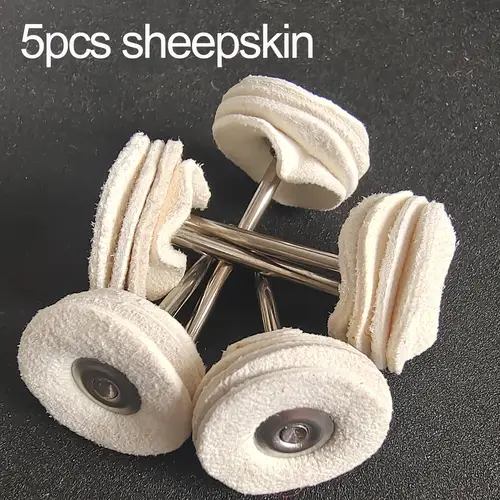 1" Wool Felt Grinding Sanding Head Abrasive Buffing Wheel 2.35/3mm Shank Cotton Thread Polishing Mini Brush for Dremel Dril - Image 14