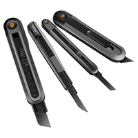 Deli Stainless Steel Stretch Utility Knife Tools Kit Non-Slip Blades Unboxing Knife Faca нож Paper Cut Handicraft Carving Tools 6
