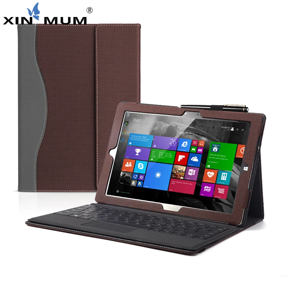 

For Surface Pro X 13 Inch Case PU Leather Tablet Case Flip Stand Protective Cover With Hand Strap Pen Holder Without Keyboard