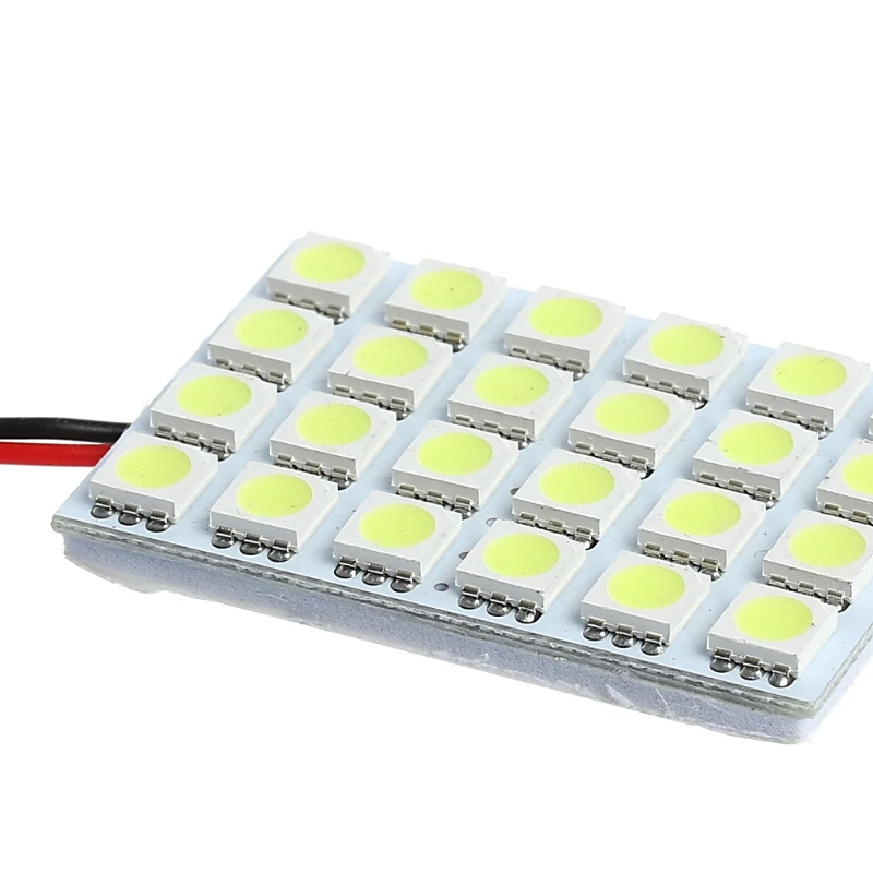 24SMD 5050 BA9S LED Festoon Dome Light Panel Interior Lamp Bulb DC 12V