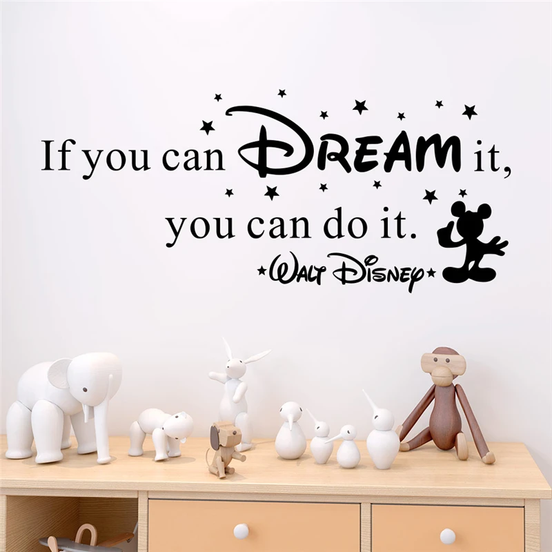 If You Can Dream It You Can Do It English Quote Vinyl Wall Stickers  Unique