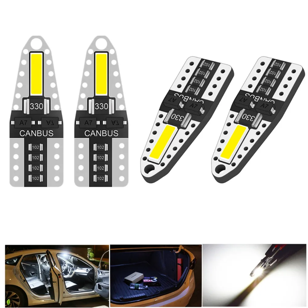 

4pcs 168 192 T10 W5W Car LED 2SMD 7020 Turn Signal Brake Light Car Bulbs Auto Lamp Width Lamp for alfa romeo 159 renault clio 4