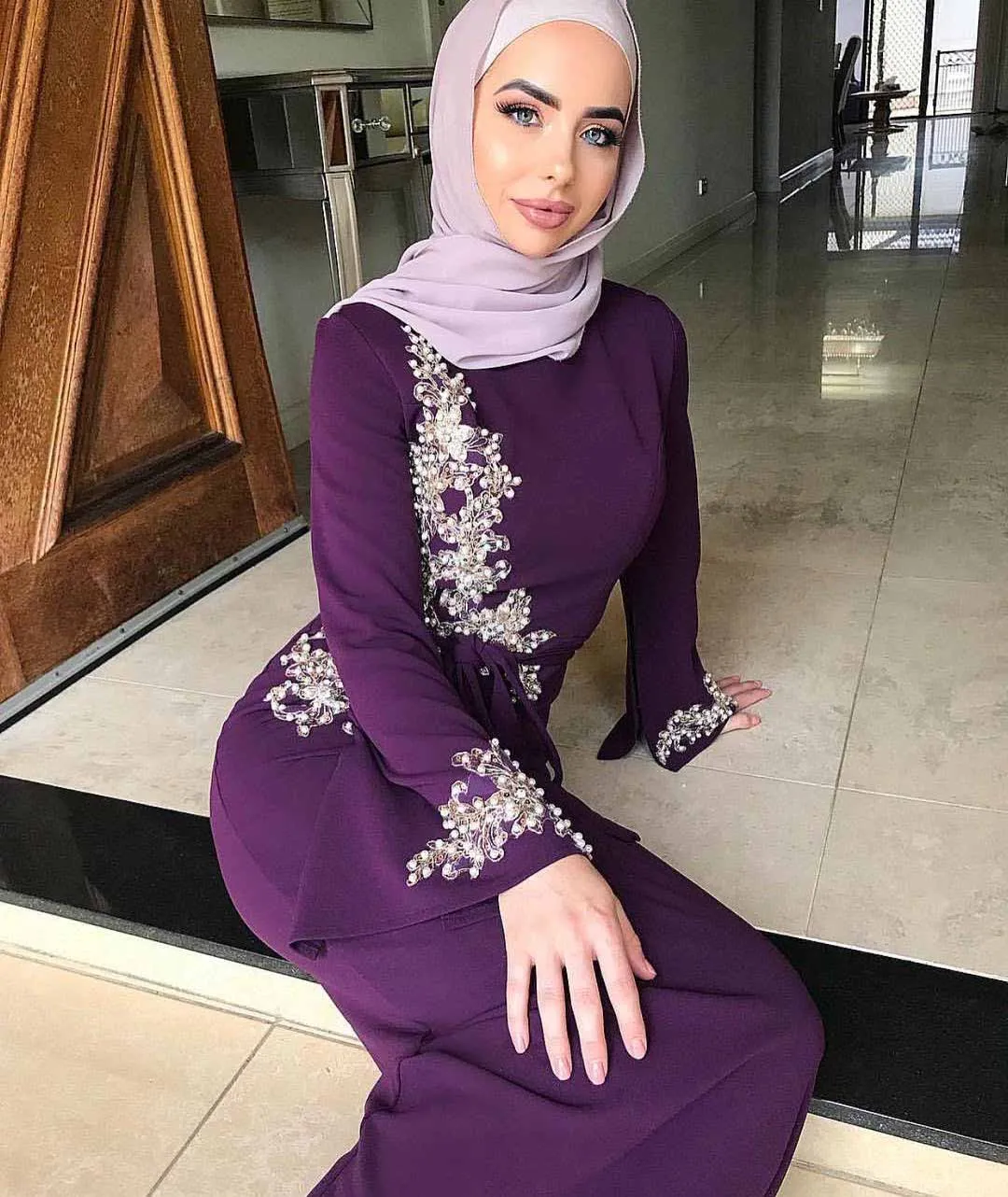 Дубай халат Femme Абая, для мусульман платье хиджаб Абая для женщин Caftan турецкие платья марокканский кафтан молитва Исламская одежда Оман