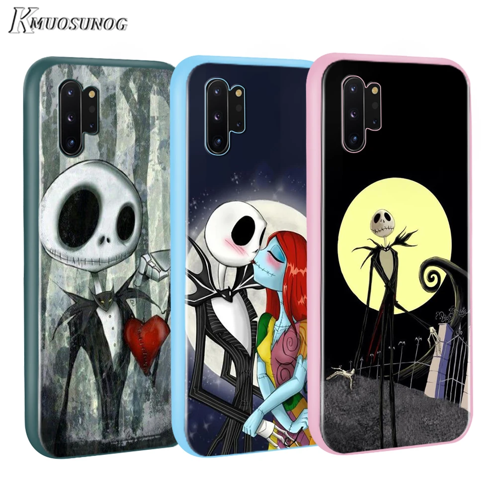 

Jack Skellington The Nightmare Baseus Candy Color Cover for Samsung Galaxy Note 10 9 8 S11 S10 S9 S8 S7 Plus Edge Phone Case