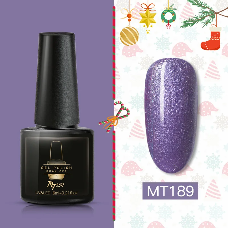 Mtssii, 6 мл, Рождественский Гель-лак для ногтей, 18 цветов, СВЕТОДИОДНЫЙ УФ-гель для маникюра, не впитывается, лак для ногтей, гибридный гвоздь, Гель-лак - Цвет: BS04904