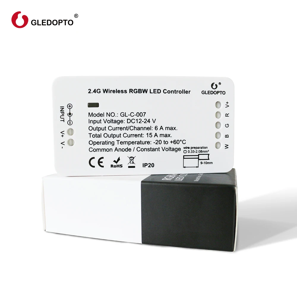 Zigbee Smart Home Led Controller Rgbww Per Striscia Led Compatibile Con Echo Plus Zigbee 3.0 Hub Smartthings Dc12-24V Led