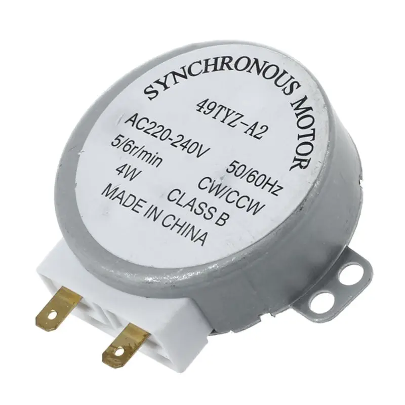 AC 220-240V 50/60Hz 5/6 об/мин (4 Вт Проигрыватель Синхронный двигатель для miniwave печь |