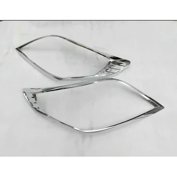 

For TOYOTA Prado 2013 2PCS High Quality ABS Chrome Car Front Headlight Fog Lamp Cover Trim Car Styling Accessories