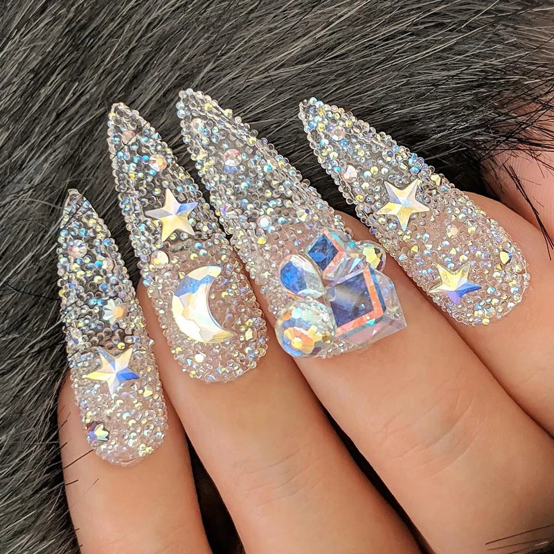 Reflective Crystal Pixie 3D Nail Art Stones Micro Mini Rhinestones