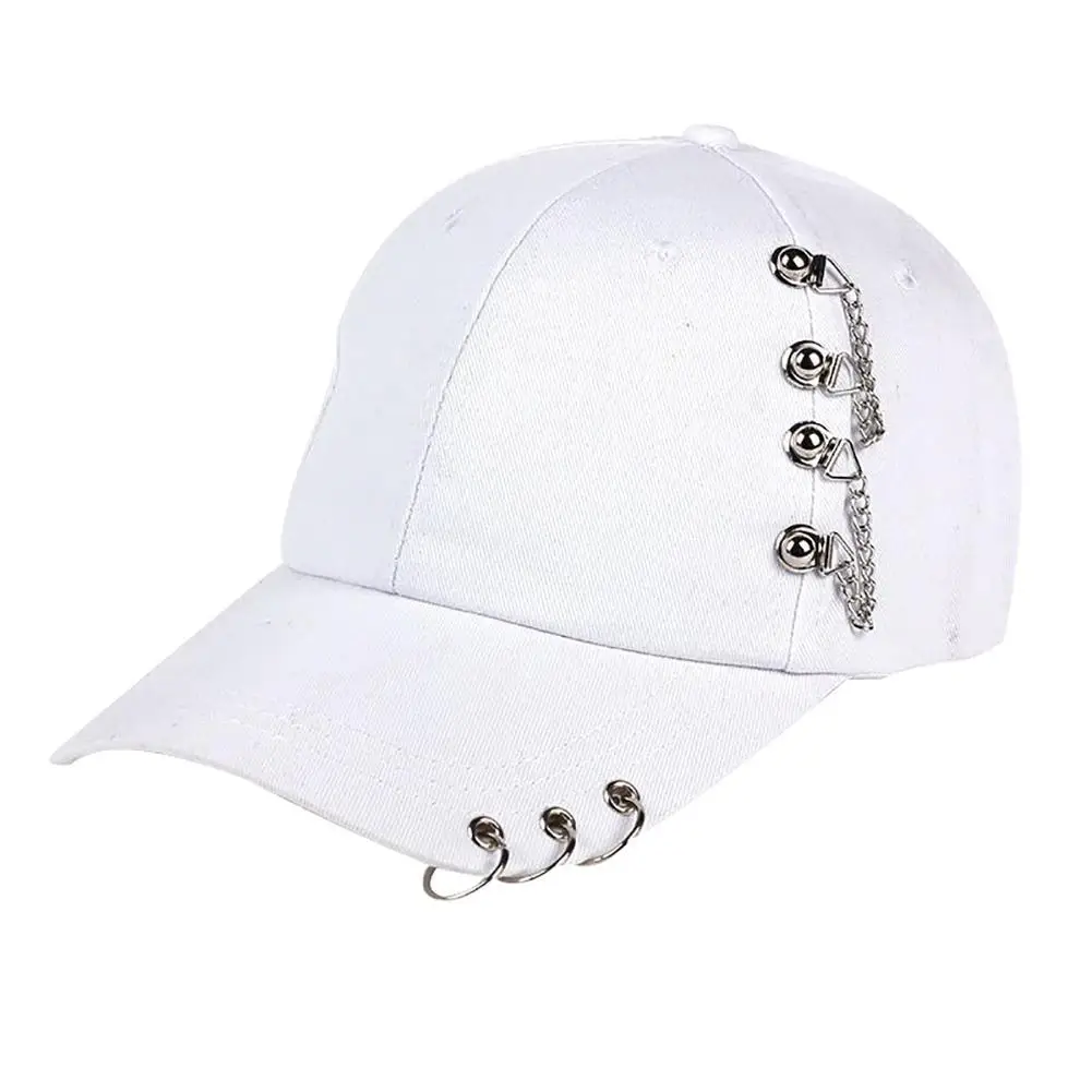 Hats Metal Ring Hip Hop Baseball Cap 