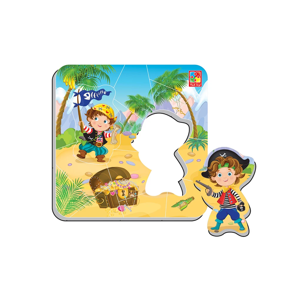Магнитные пазлы Vladi Toys "Пираты"