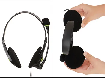 

Head-mounted Headset Business USB Computer Gaming Earphone ABS + Sponge