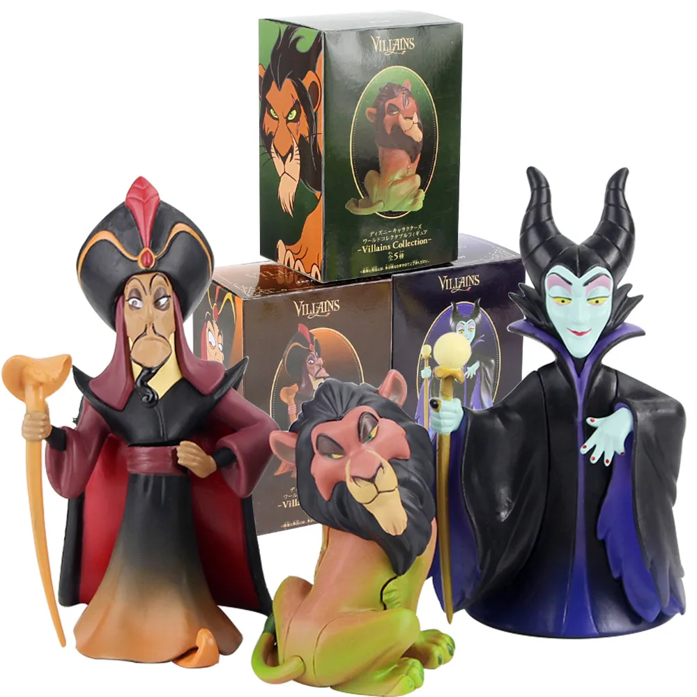 

Q Version Witch Villains Malefice Ursula Scar Jafar lion Q Posket PVC Action Figures Collection Toys