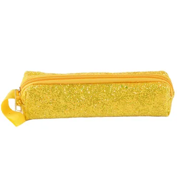 

2019 New Pretty Glitter Pencil Case Storage Zipper Staionery Purse Pouch Makeup Holder Lovely Fashion Cosmetic Bag