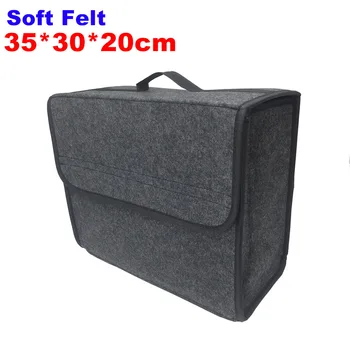 

Car Trunk Organizer Backseat Storage Bag Box Multi-use Soft Woolen Felt Stowing Tidying package Car Organizers Car Accessories