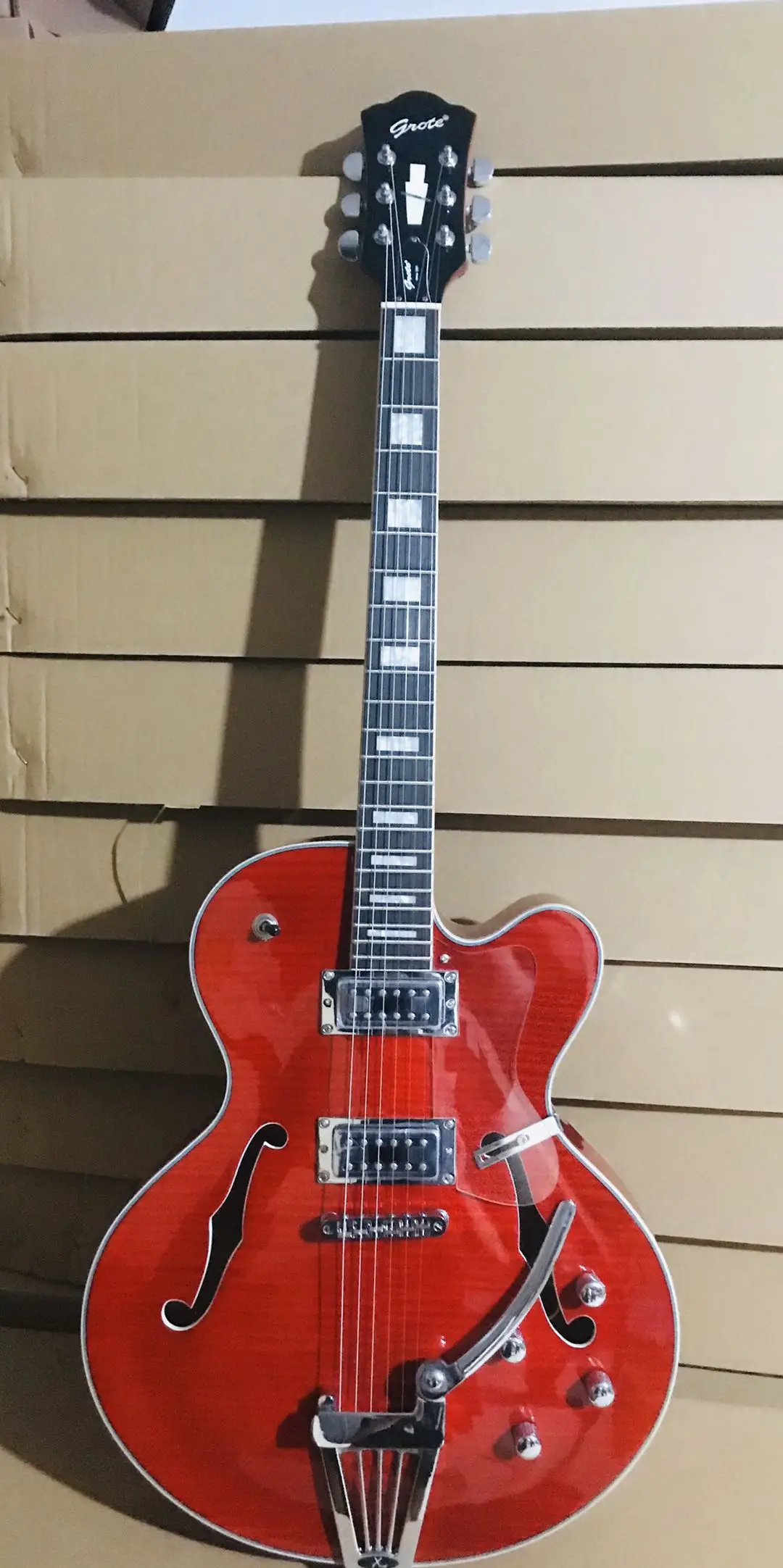 Бесплатная доставка Новая высококачественная гитара grote archtop джазовая