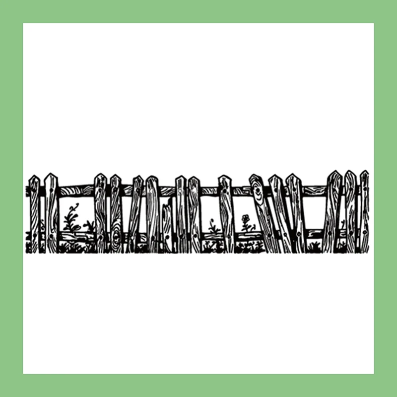 ZATWBS садовый забор прозрачные штампы для DIY скрапбукинга/открыток/альбома декоративные резиновые штампы ремесла